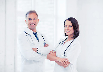 Image showing two young attractive doctors