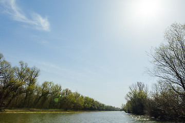 Image showing Landscape with views of the river