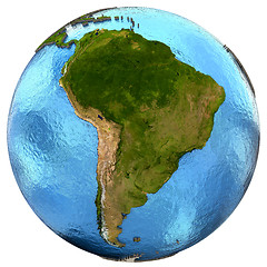 Image showing South American continent on Earth
