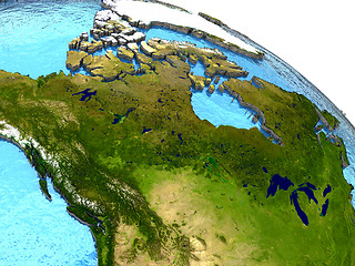 Image showing Canada on Earth