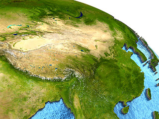 Image showing China on Earth