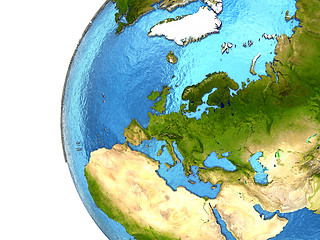 Image showing European continent on Earth