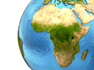 Image showing African continent on Earth