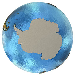 Image showing Antarctic continent on Earth