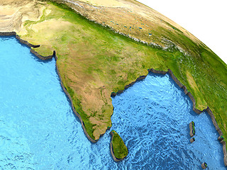 Image showing Indian subcontinent on Earth