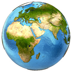 Image showing African and European continents on Earth