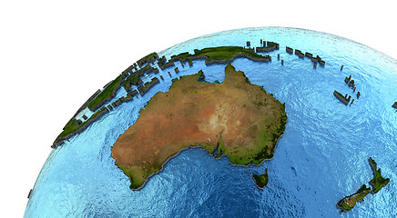 Image showing Australian continent on Earth