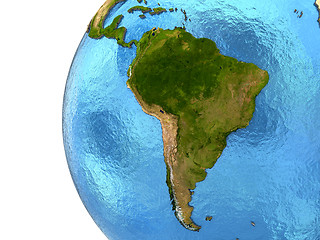 Image showing South American continent on Earth