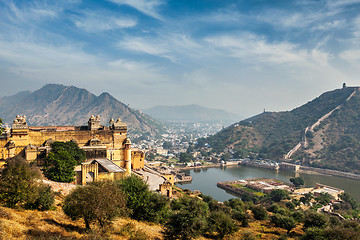 Image showing Amer aka Amber fort, Rajasthan, India