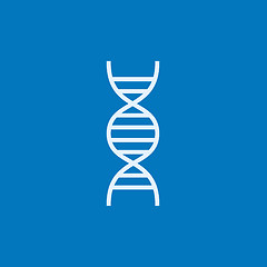 Image showing DNA line icon.