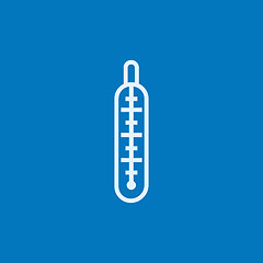 Image showing Medical thermometer line icon.