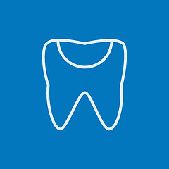 Image showing Tooth decay line icon.