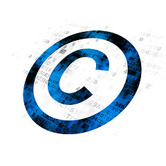 Image showing Law concept: Copyright on Digital background
