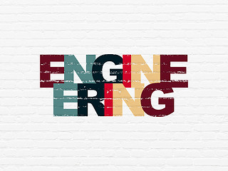 Image showing Science concept: Engineering on wall background
