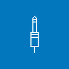 Image showing Jack cable line icon.