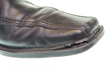 Image showing Old black shoe