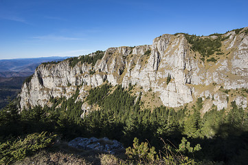 Image showing Rock wall on mountain