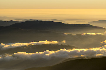 Image showing The mountains at dawn