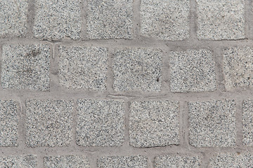 Image showing close up of paving stone or facade tile texture