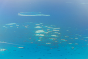 Image showing Maldive island in ocean