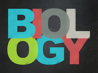 Image showing Science concept: Biology on School board background