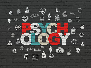 Image showing Health concept: Psychology on wall background