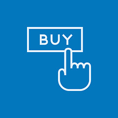 Image showing Buy button line icon.