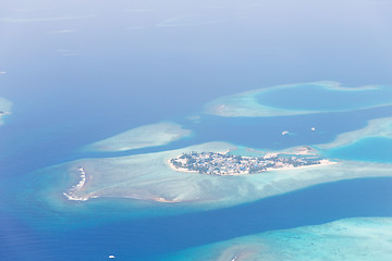 Image showing Maldive island in ocean