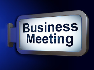 Image showing Business concept: Business Meeting on billboard background