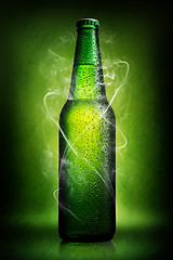 Image showing Green beer on green