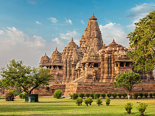 Image showing Famous temples of Khajuraho