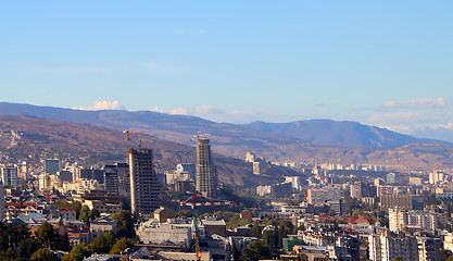 Image showing  panoramic view from height of bird flight