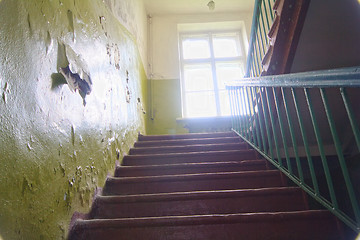 Image showing ladder with steps at the thrown school