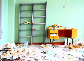 Image showing abandoned room at school many years ago