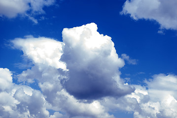 Image showing blue sky with cloud close-up