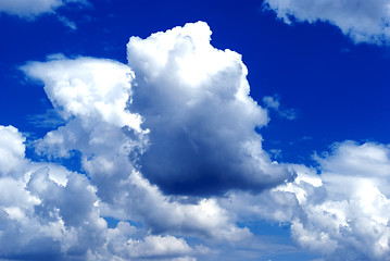 Image showing white clouds and blue sky