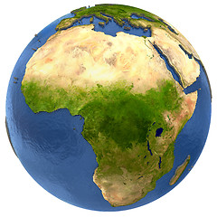 Image showing African continent on Earth