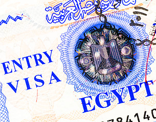 Image showing Entry Visa