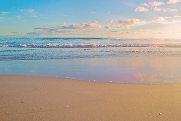 Image showing beach sunrise scene