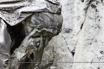 Image showing Old Cemetery statue