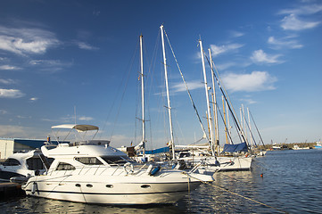 Image showing Yacht harbour on the Black Sea