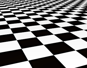 Image showing black and white tiles