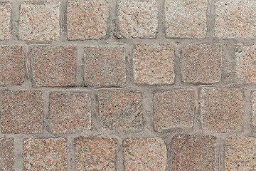 Image showing close up of paving stone or facade tile texture