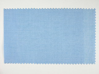 Image showing Blue fabric sample