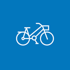 Image showing Bicycle line icon.