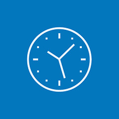 Image showing Wall clock line icon.