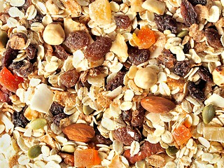 Image showing Muesli with fruits and nuts