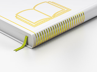 Image showing Studying concept: closed book, Book on white background