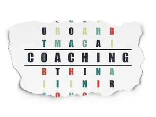 Image showing Education concept: Coaching in Crossword Puzzle