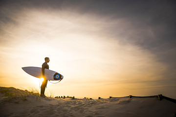 Image showing Searching for the swell